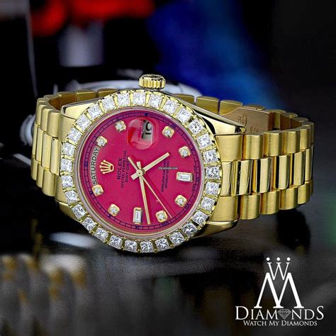 rolex with red face